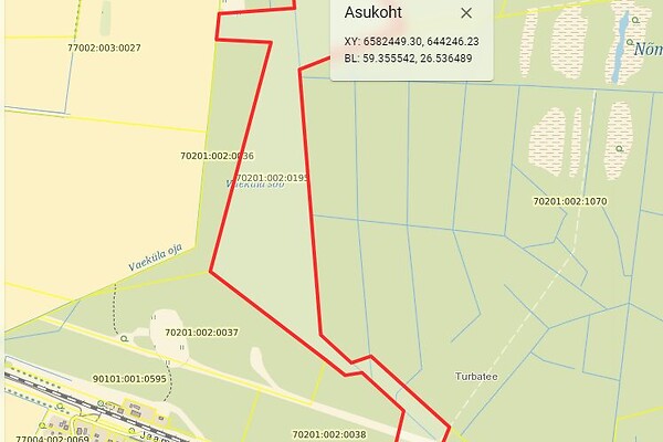 plot for sale, forested land - Kasemetsa, Mõedaka, Vinni vald, Lääne-Virumaa