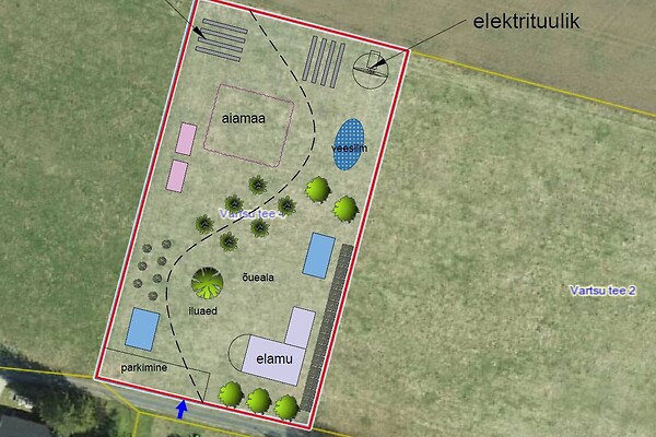 plot for sale, residential land, land-profit land - Vartsu tee 4, Viisu, Paide, Järvamaa