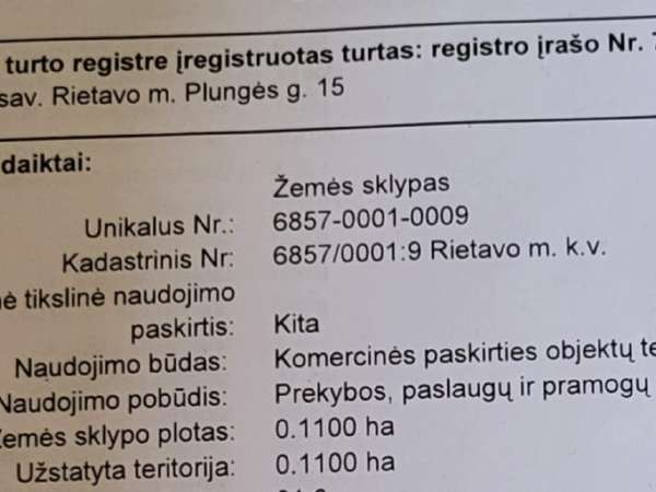 Rietavas, Plungės g., prieš 1 val.
