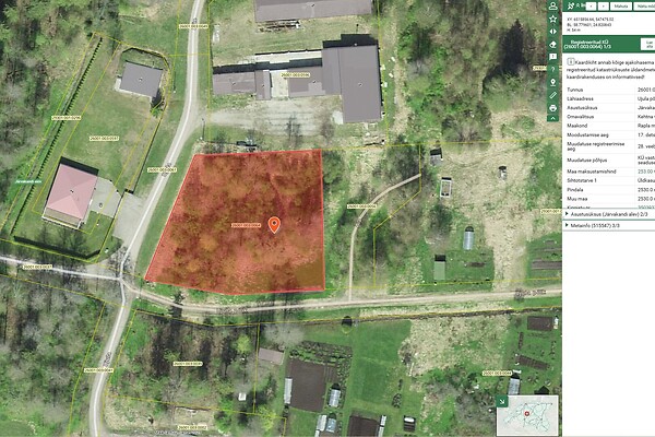 plot for sale - Ujula põik 1, Järvakandi, Kehtna vald, Raplamaa