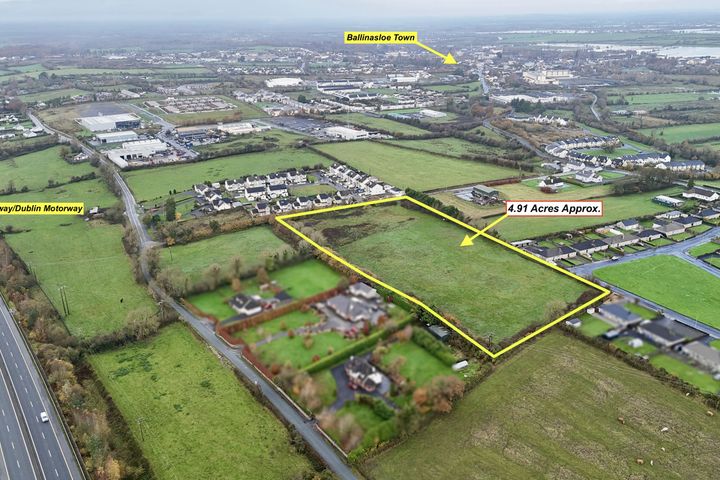 4.91 Acres (approx) of prime lands, zoned residential, located at Old Mill Road, Poolboy, Ballinasloe, Co. Galway