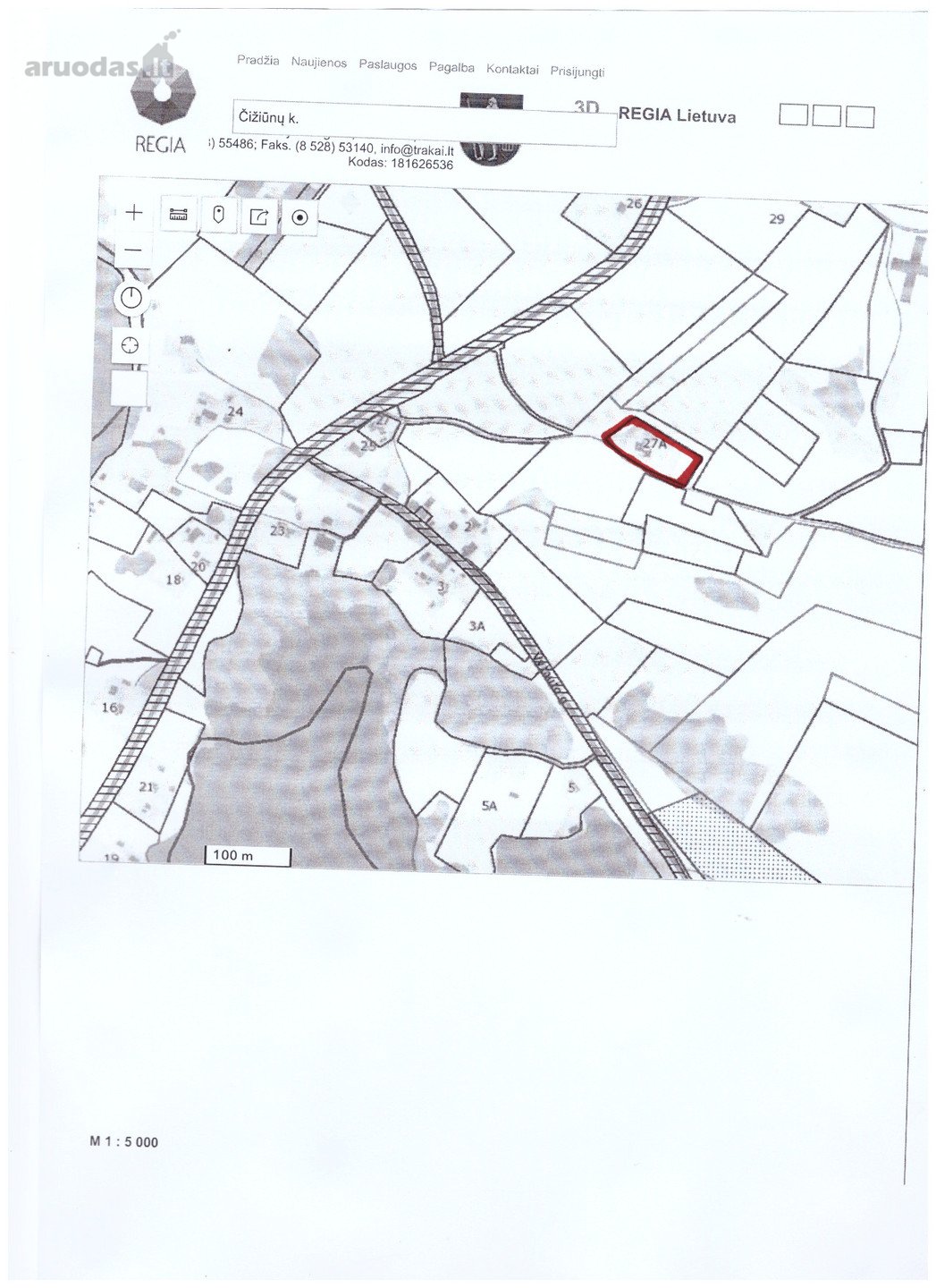 Trakų r. sav., Čižiūnų k. Aukštadvario g.