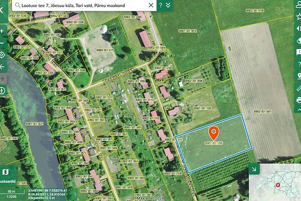 plot for sale, residential land - Lootuse tee 7, Jõesuu, Tori vald, Pärnumaa