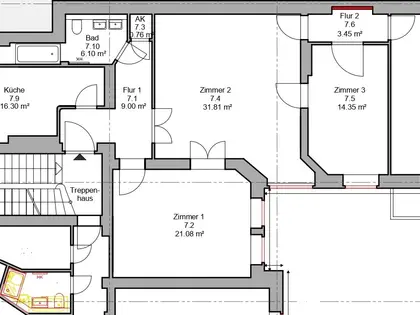 NEU+PROVISIONSFREI-STUCKALTBAU-VIKTORA LUISE PLATZ-SCHÖNEBERG-DIELENBODEN-BALKON+