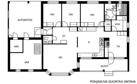 Omakotitalo | 5h, k, khh, kph, s, wc, vh, autokatos, lämmin varasto
