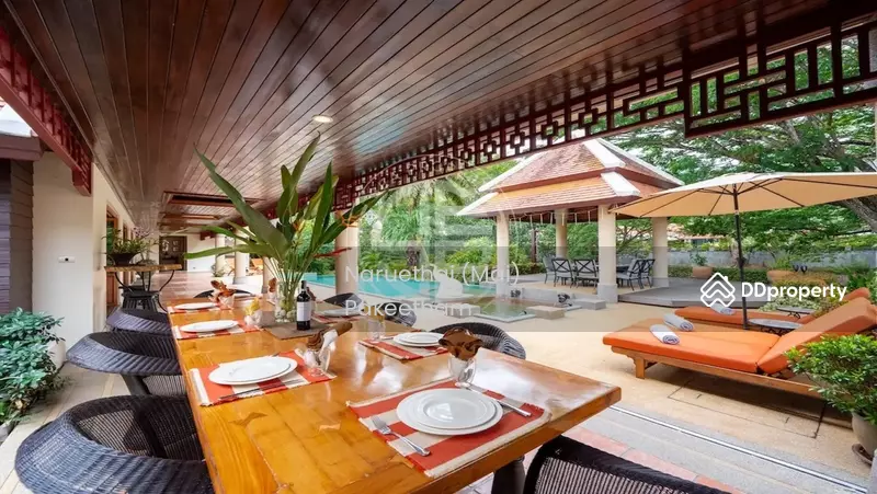 For Sale - 4+2-BR Modern Thai Style Villa in Nai Harn, Phuket